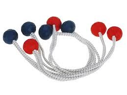 Kumiköysi Sailtie 4mm 50cm muovipallolla 4 kpl pkt