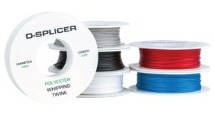 Taaklauslanka polyester musta vahattu 1mm 35m