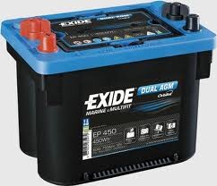 Exide dual AGM akku 50Ah