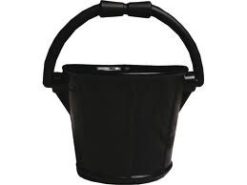 Veneämpäri 7l pehmeä pvc musta