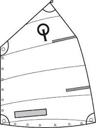 Optimistin Club sail all round, IODA button,