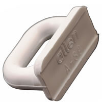 Purjeratsastaja 18mm litteä nylon valkoinen 10 kpl