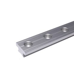 T TRACK 40X8 MM SILVER-  50MM HOLE SPACING