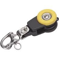 Heittoploki D 60mm pikahaalla Alumiini, kumisuojat