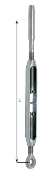 Vanttiruuvi / Silmä-Stud pronssi 1/2" Ø8mm