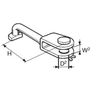 Toggle T -Haarukka ø8mm