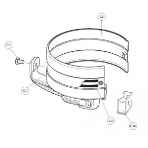 FLX 50 Line guard bracket assembly