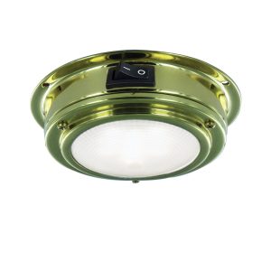 Kupuvalaisin MOLENE kiilotettu Messinki Ø110mm 10W