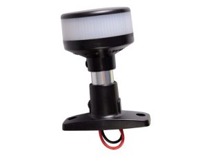 Led mastovalo 360` musta ABS matala 10,2cm