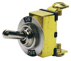 katkaisin ON/OFF-vipukatkaisin, kilvellä