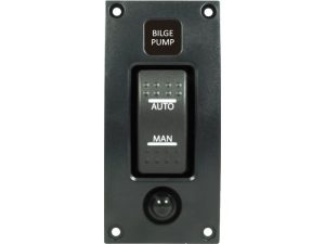 Kytkinpaneelin Pilssipumppu (On-Off-Auto ) Curved