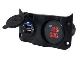 USB  ja Anpeeri-,volttimittari Wave paneeliin
