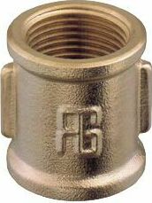 Välikappale liitin naaras-naaras 1 1/2" messinkiä