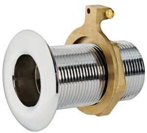 läpivienti 3/4" Kromattu messinki pallokanta