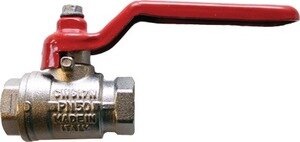 palloventtiili 1/4" kromattu messinki