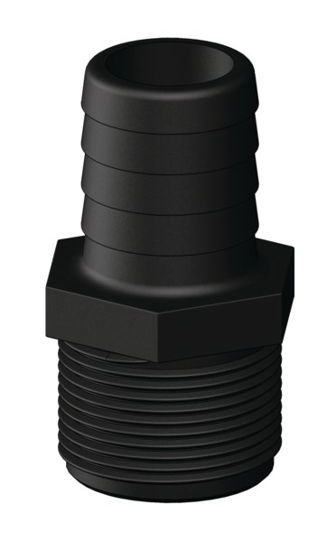 Letkuliitin 1 1/4" Ø38mm letkuun komposiitti TD