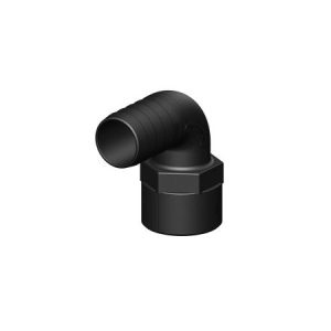 Letkuliitin 90° 1 1/2" Ø 38mm letkuun komposiitti