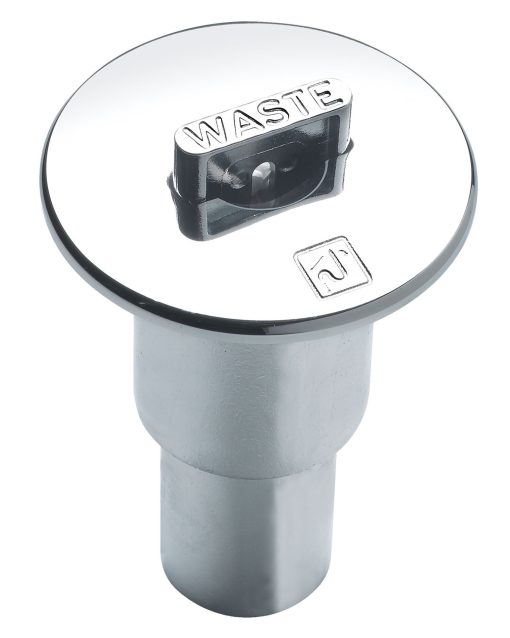 Kansiruuvike WC  imutyhjennys 38mm kromattu
