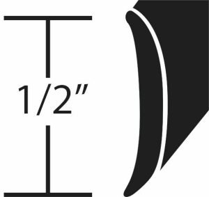 Alumiinilista 1/2"  3,6m