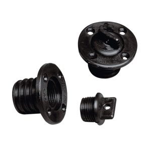 perätulppa pyöreä  43mm muovia valkoinen