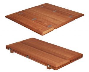 Teak-pöytälevy-taittuva Wing plain 33/66 x 65cm