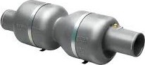Äänenvaimennin MV125 Ø 125 mm, läpällä