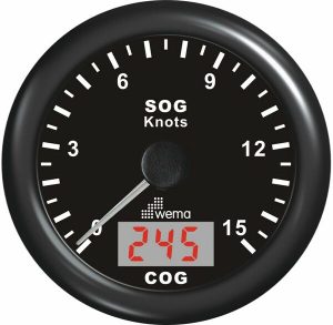 Wema IGPS 15 GPS nopeusmittari musta Ø105mm