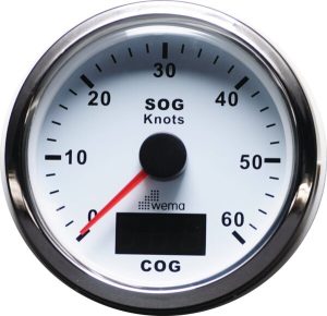 Wema IGPS 60 GPS nopeusmittari valkoinen rst kehys