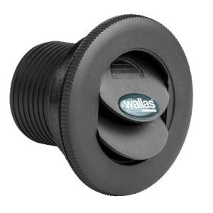Suljettava ulospuhallusritilä 60 mm Wallas 2421