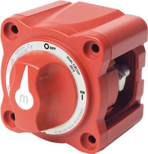 Päävirtakatkaisin 6010-BSS nupilla ON-OFF- DUAL