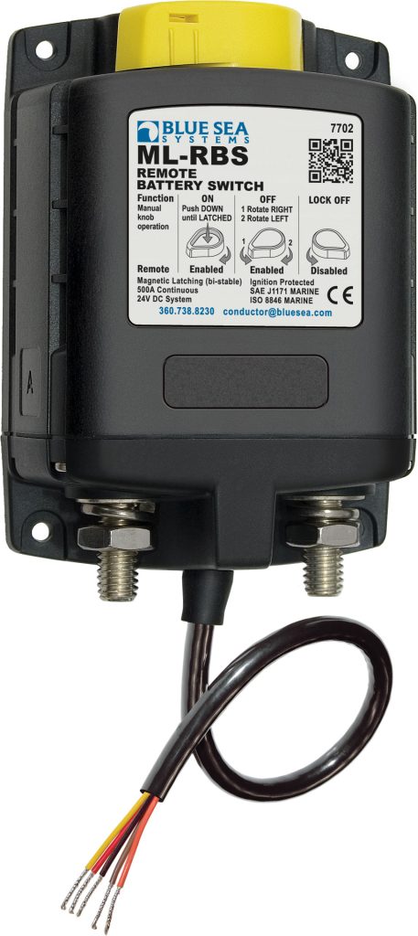 ML-sarjan sähköinen pääkytkin 7702 500A 24V