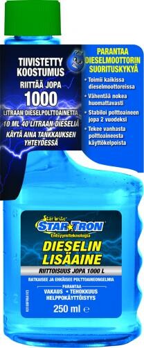 Star*Tron Dieselin lisäaine 250ml Riittoisuus 1000