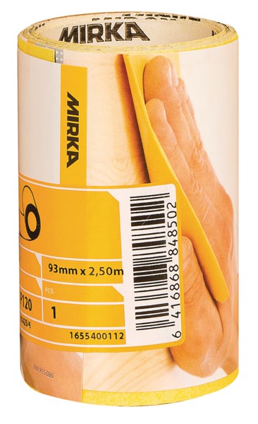 Mirox kuivahiomapaperirulla P80 93 mm x 2,5 m pkt