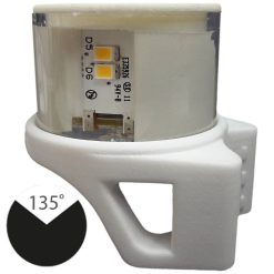 Pystyasennus 1NM  RACING perävalo - valkoinen 135°