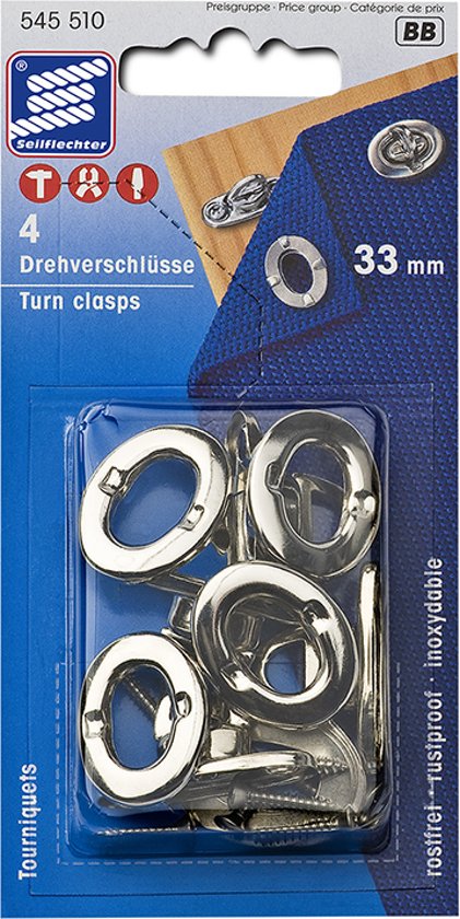 4503-109000 Peitelukko + pressurengas soikea 33mm