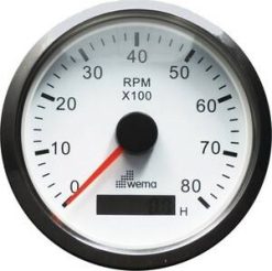 Wema Kierroslukumittari 8000 rpm Valkoinen rst keh