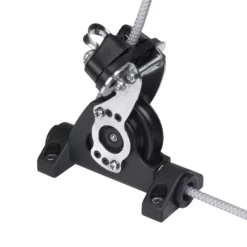 Hollow pin deck block, sheave Ø60, cam cleat