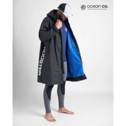 Aquafleece Robe Outer Shell Black Teddy Lining BLU