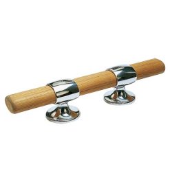 SS CLEAT WITH TEAK BEAM-SMALL