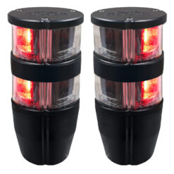 2 x NAVIPRO Horizontal Double lens 2NM red 180° li