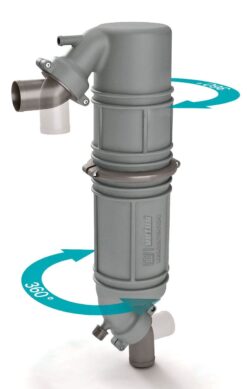 Äänenvaimennin/joutsenkaula-yhdistelmä NLPG45