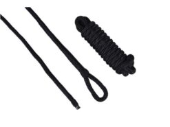 Fendari naru, kaksoispunottu musta 12mm 2,5m