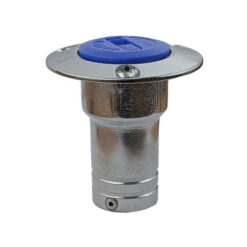 kansiruuvike Water sininen kromattu 38mm letkulle