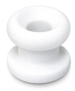 Kuomunäppäin, valkoinen nailon 5x12 mm 10kpl